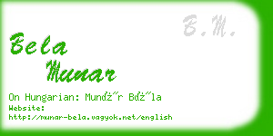 bela munar business card